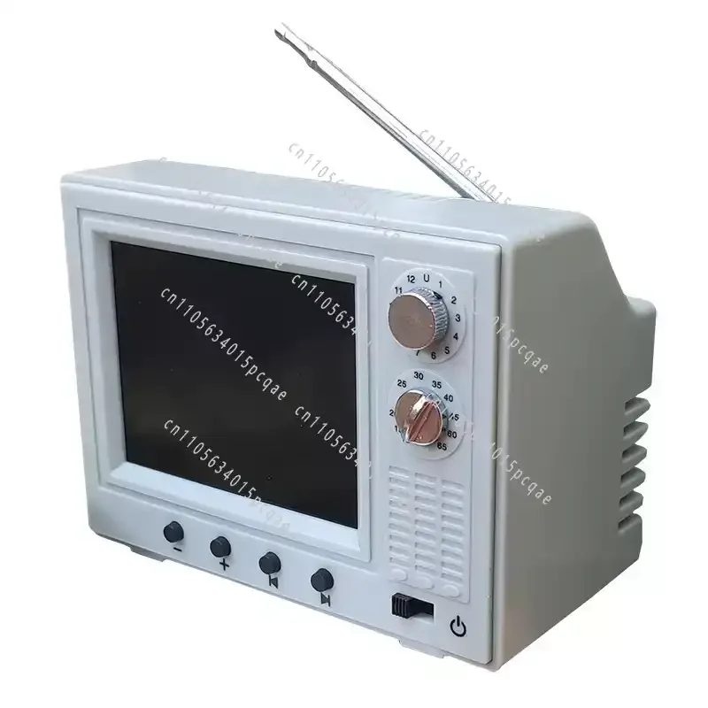 12 Miniature Playable Video TV Model - Functional Mini Television for Home Decor Realistic Living Room Appliance