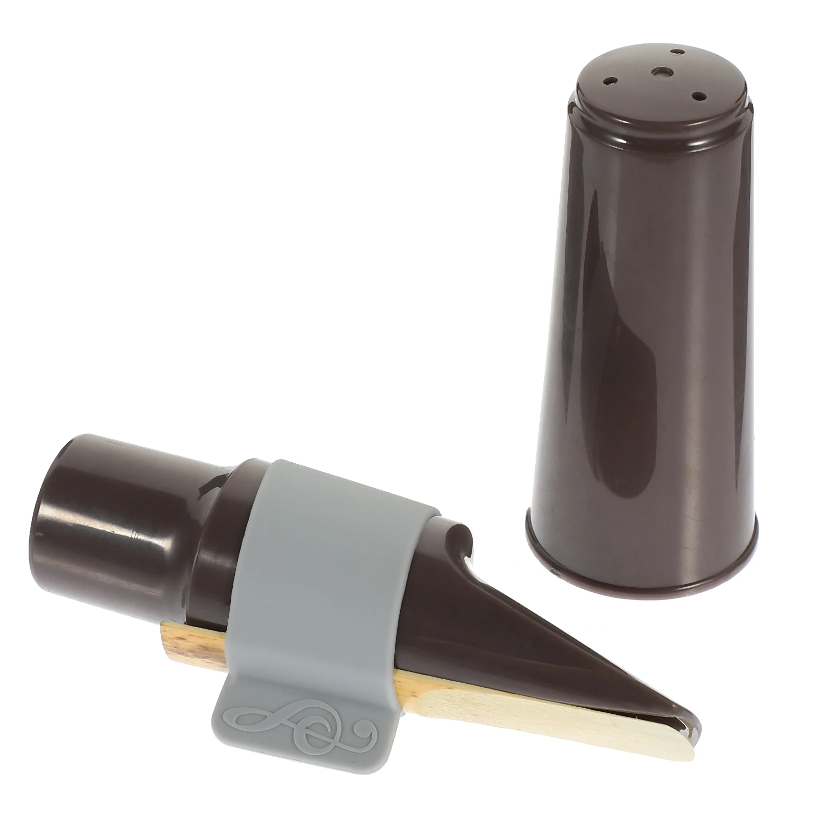 

1 Set Sax Ligature Cap For Alto Saxophone Durable Plastic Silicone Wood Mouthpiece Clamp Music Instrument Accessories Parts Kit