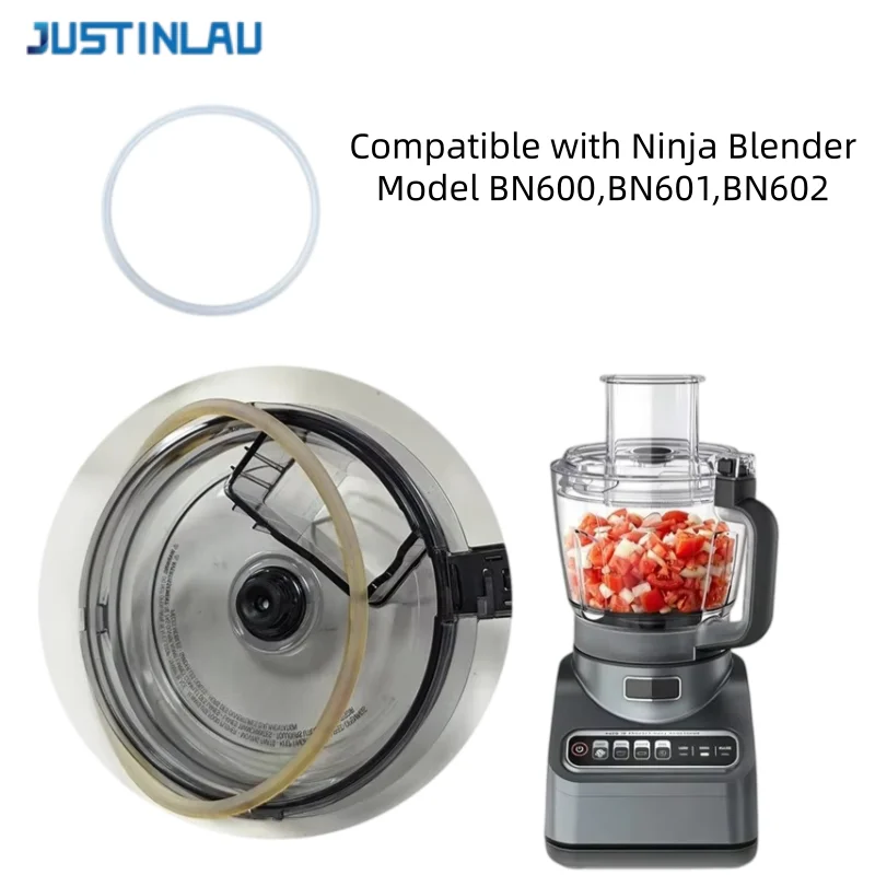 JUSTINLAU Lid Gasket Seal for Ninja BN600/BN601/BN602 Blender Food Processor Replacement Silicone Leakage Sealing Accessories