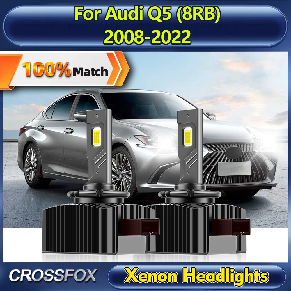 

120W LED Headlight Bulbs 30000LM Xenon Lights 6000K White Turbo Car Lamps For Audi Q5 (8RB) 2008-2017 2018 2019 2020 2021 2022