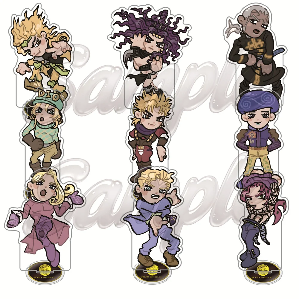 Anime JoJo's Bizarre Adventure 13cm Acrylic Stand Tabletop Decorations Accessories Gifts Keychain Elegant Goods