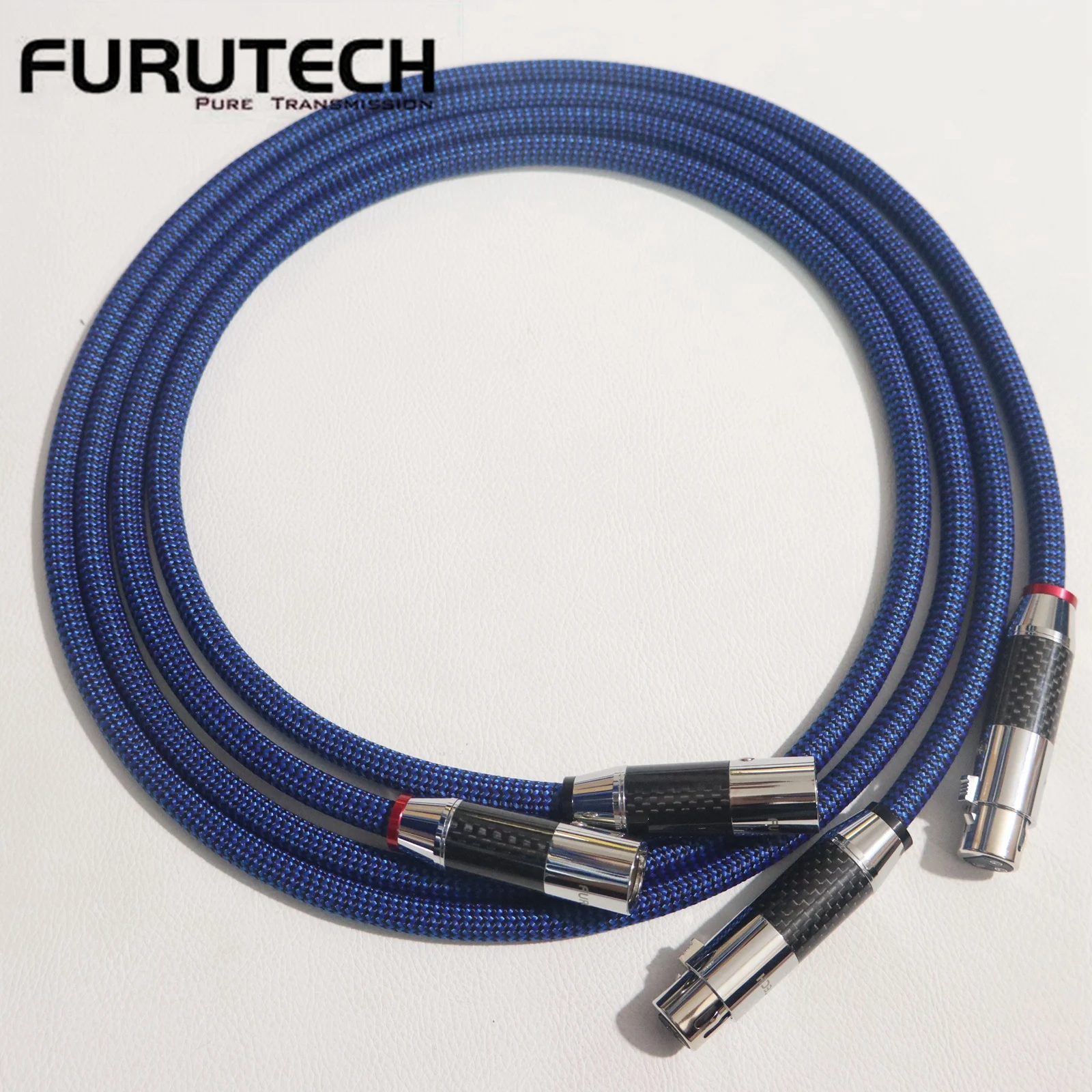 1pair FURUTECH DAS-4.1 Top-of-the-line XLR cable Alpha OCC conductor HiFi weapon with Original Silver-plated 3-pin balanced plug