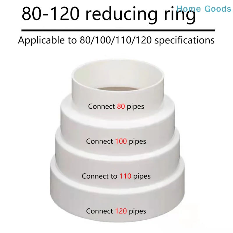 Duct Multi Reducer Extractor Fan Pipe Connector 80/100/110/120mm For Fan Ventilation Duct Pipe Tube Exhaust Duct Connectproduct