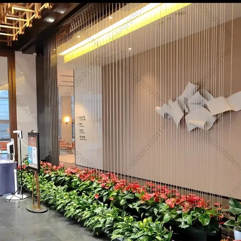 Waterfall Water Curtain Steel Mesh Outlet Water Wall Screen
