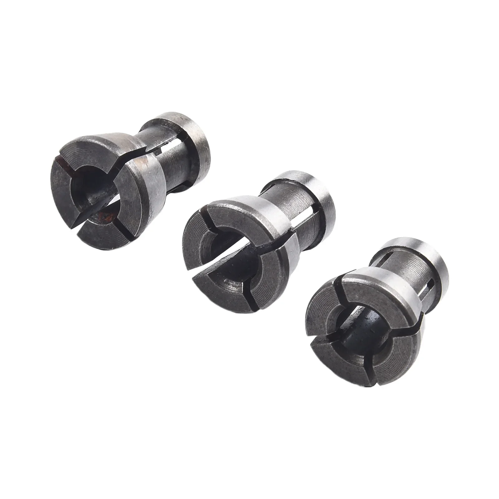 6/6.35/8mm Collet Chuck Adapter With Nut M17 Woodworking Milling Cutter Router Bit Adapter For Wood Engraving Trimming Machine