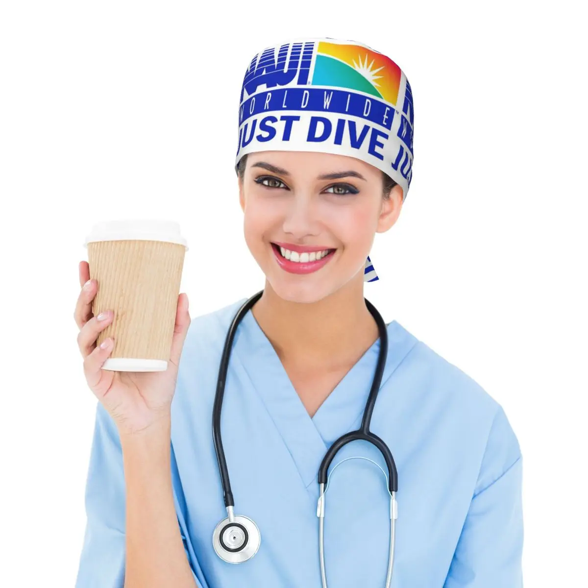 NAUI La Difinition Di Immersione Scrub Cappello Dottore Lavoro Berretto Chirurgico Uomo Donna Berretti Infermieristici Regolabili per Dentista