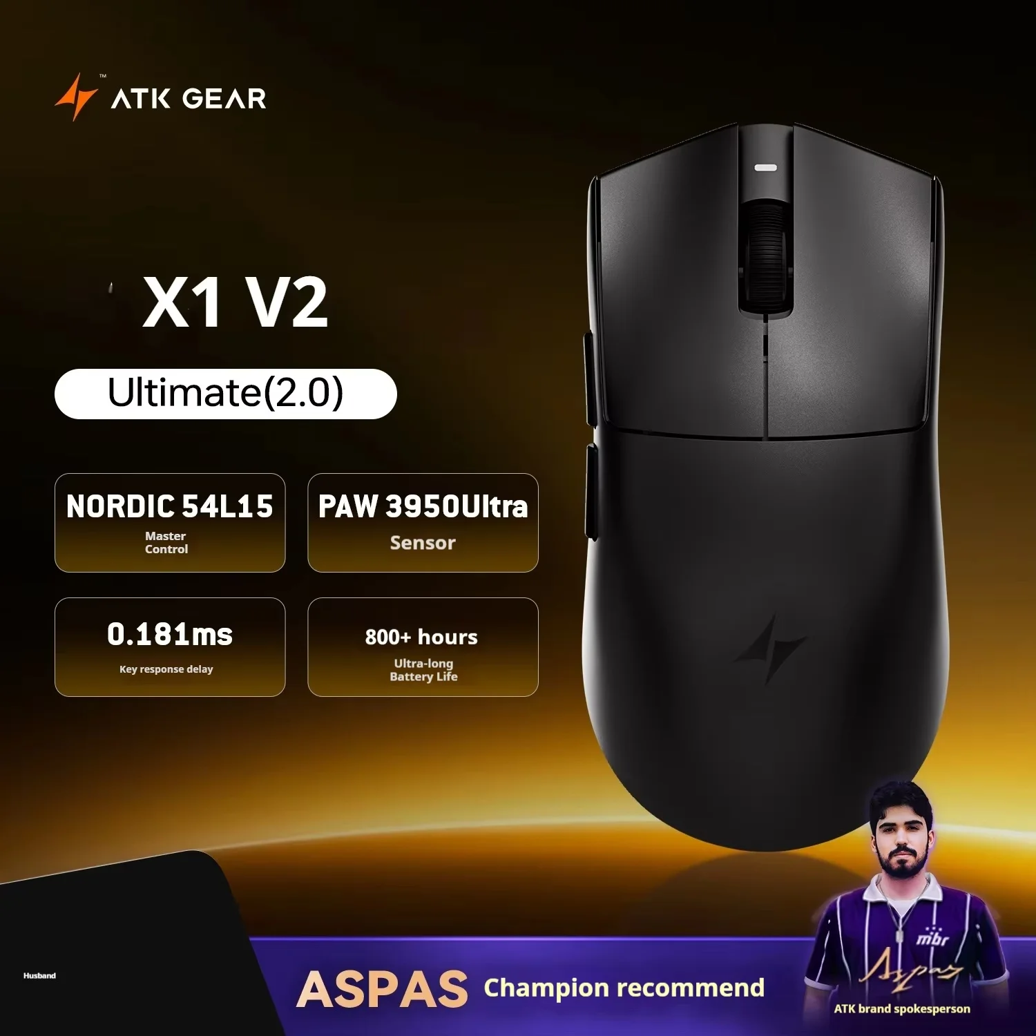 new] Atk X1 V2 Extreme(2.0) Mouse Wireless PAW3950Ultra