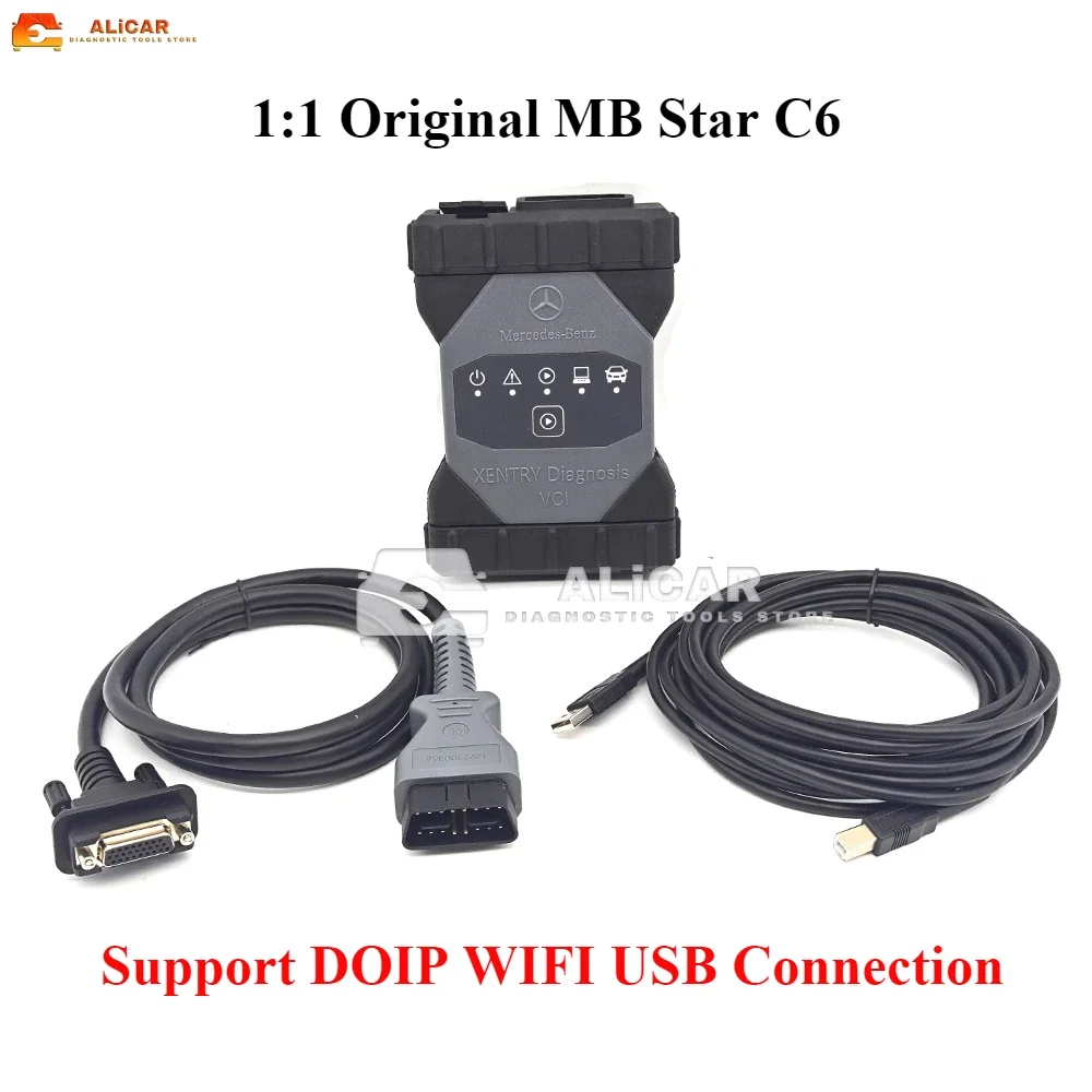 1:1 Original MB Star C6 Support DOIP WIFI USB Connection Full Protocols Software V2024.03 For Benz 12V Cars Diagnosis VCI Tool