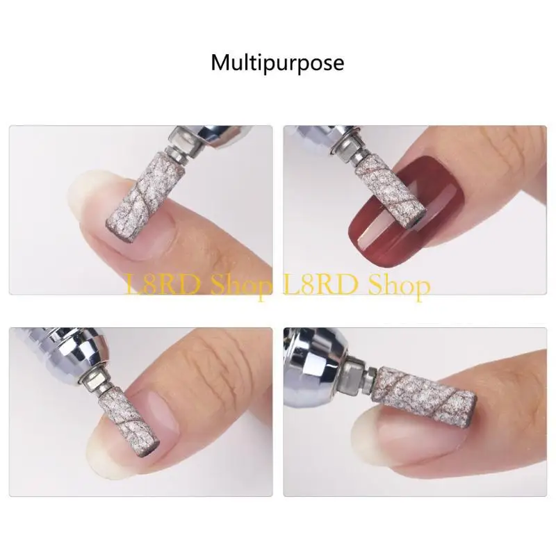 L8RD Diamond Drill Bit Milling Cutters for Manicure Pedicure Art Rotate Burr Electric Drill Accessory Tool