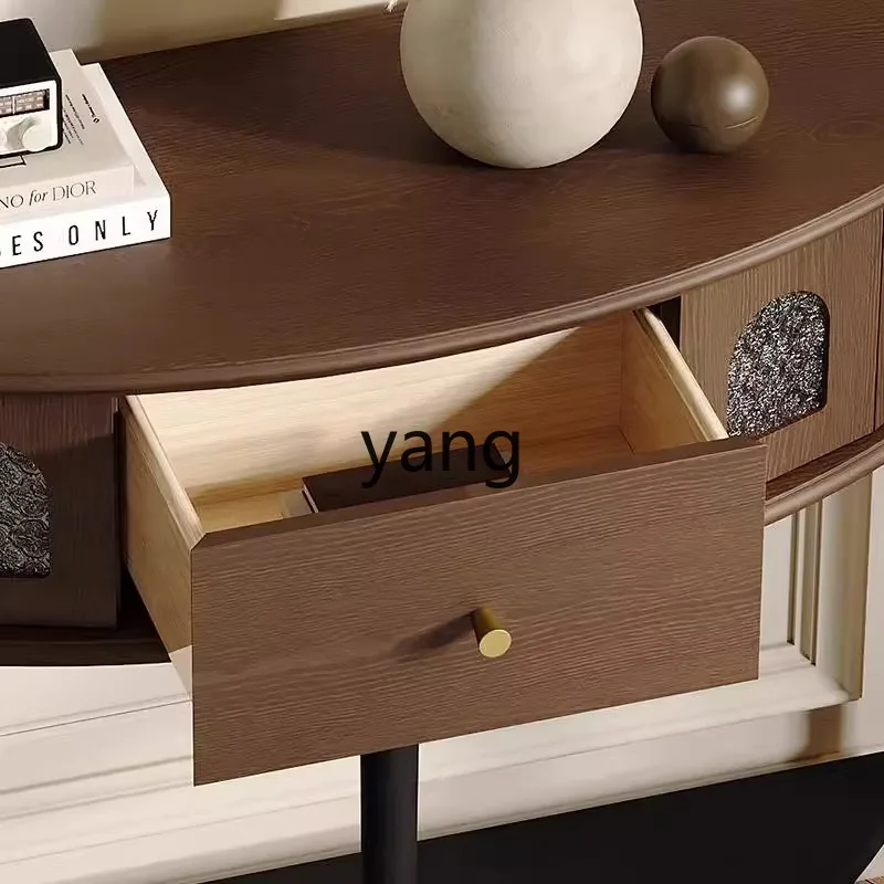 LH Solid wood porch cabinet Living room Home corridor Storage rack Decorative cabinet