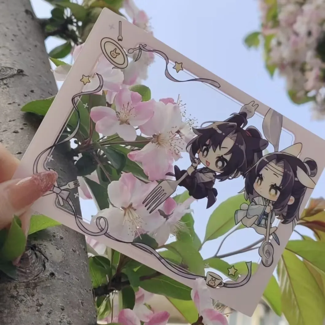 Un nuovo fai da te di alto aspetto fatto da te "Modao Ancestor" Wei Wuxian Lan WangJi, con carte acriliche trasparenti sulla periferia