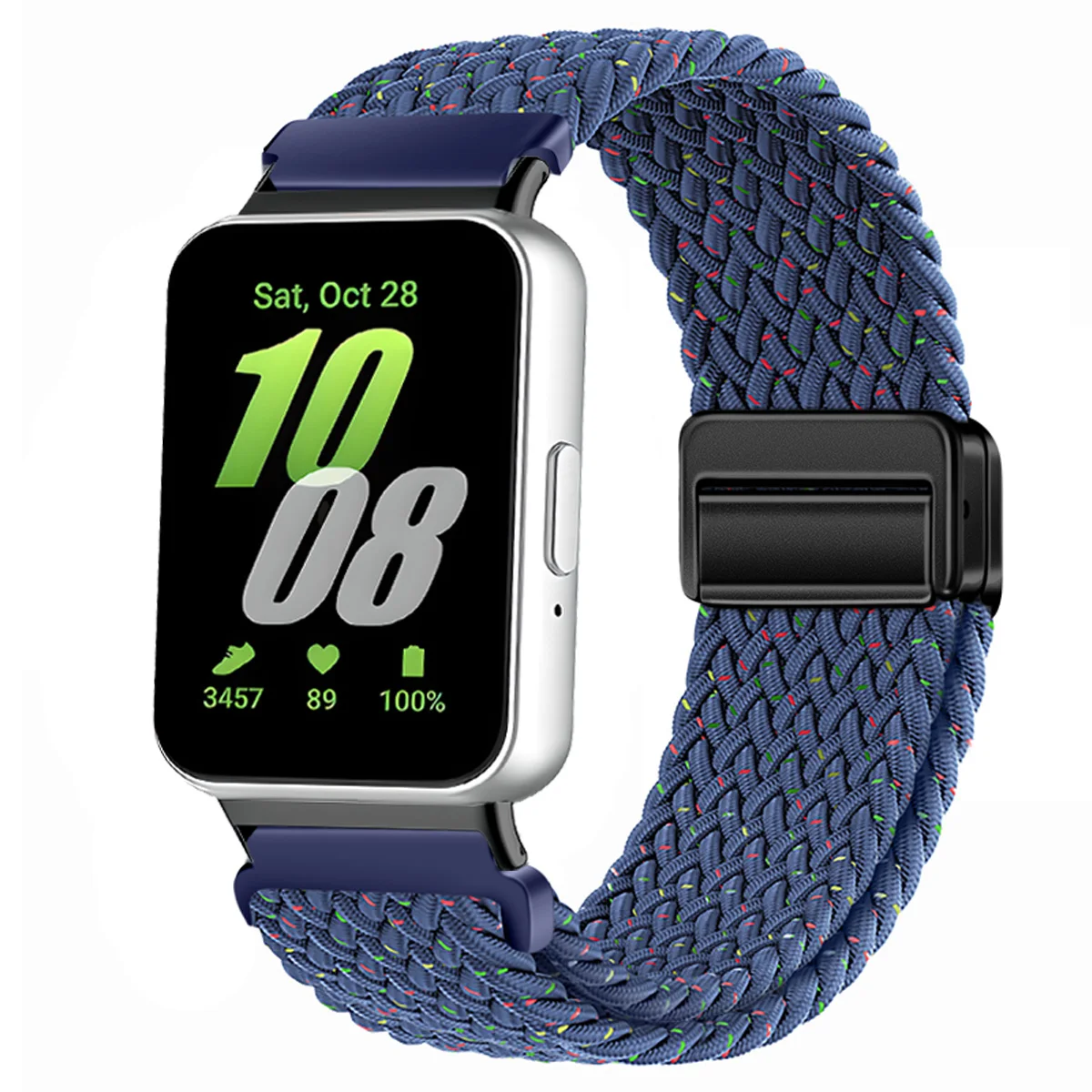 Nylon-Geflechtband für Samsung Galaxy Fit 3, magnetisches Band, Ersatzarmband für Samsung Galaxy Fit 3, Armband-Zubehör