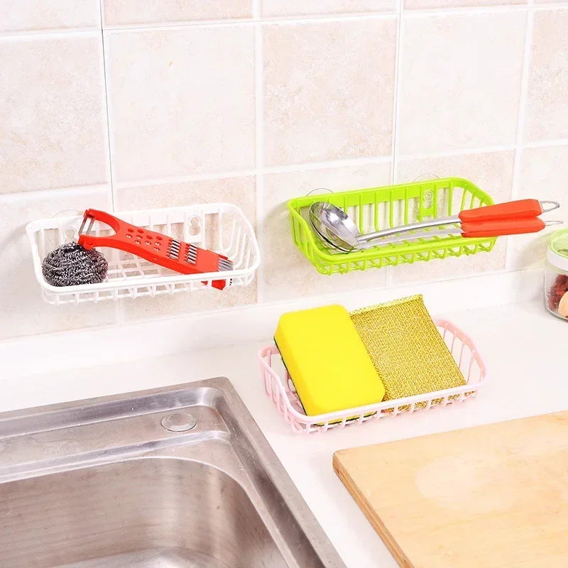 Household Kitchen Sink Drain Rack Sponge Storage Faucet Holder Soap Towel Rack Shelf Organizer Drainer Kitchen Accessories