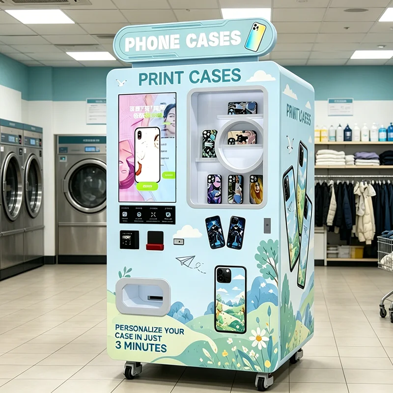 FOODLINE Phone Case Vending Machine Cloud Platform Data Sync Function Kiosk For Commercial Complex Mobile Shell Selling Device