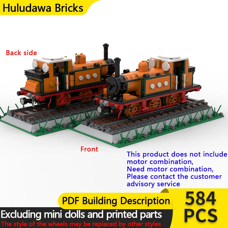 

Модель городской автомобиль MOC, строительные кирпичи, класс A1, паровоз, модульная технология, детские праздничные подарки, сборные игрушки, костюм