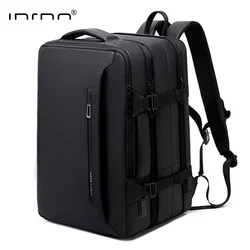 INRNN Expandable Backpack Men 17 inch Laptop Backpacks Waterproof USB Charging Backpack Male Large Capacity Travel Business Bags