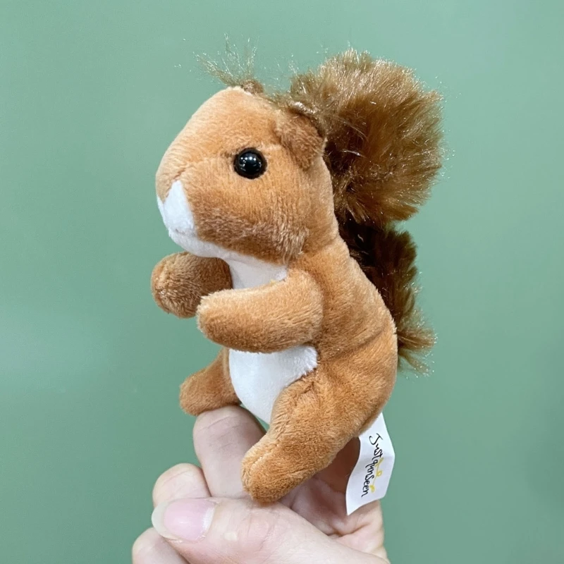 Marionnette à doigt d'animal dessin animé, joli jouet en peluche, jouet interactif liaison familiale, 15UB