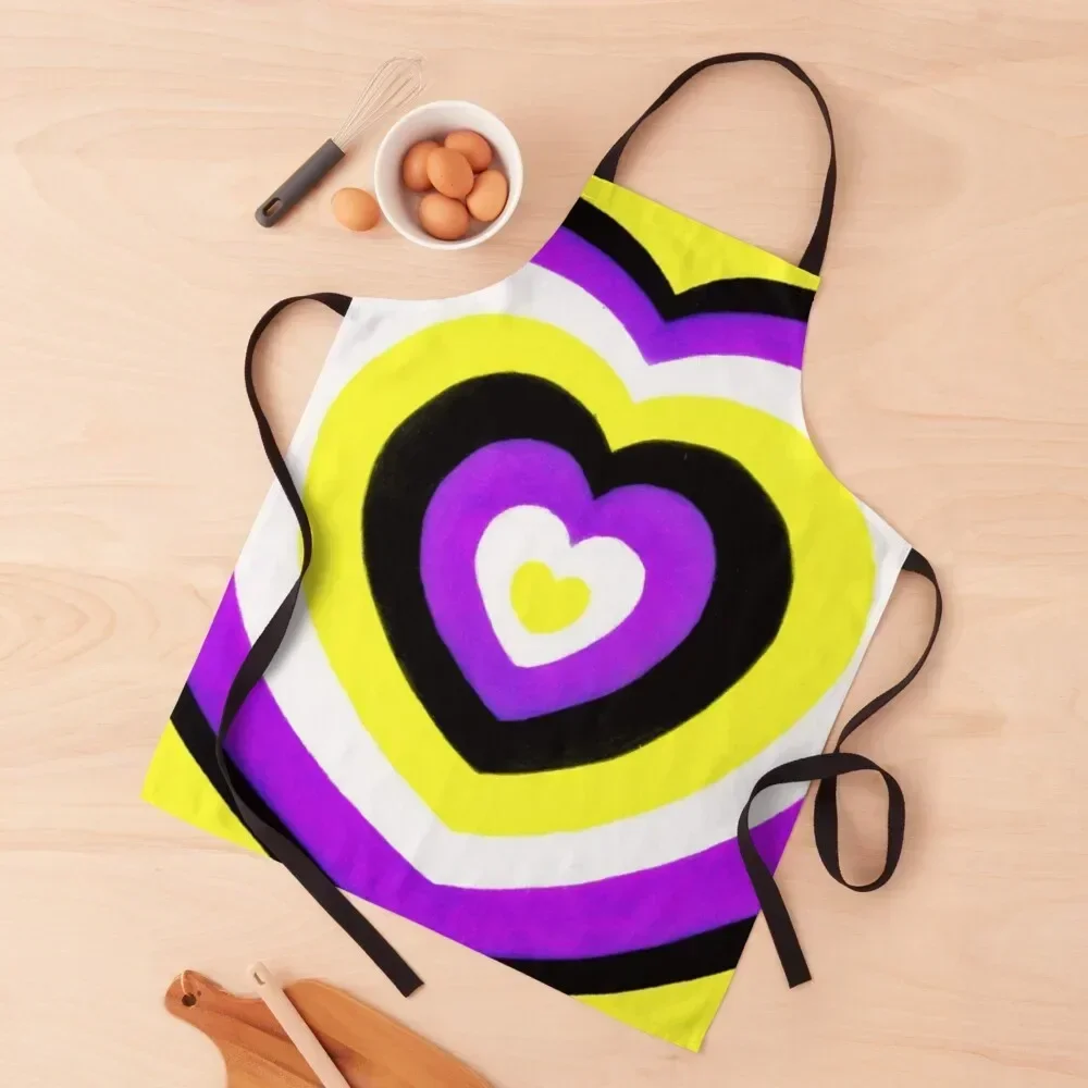 

NONBINARY PRIDE Apron For Women Customizable Apron
