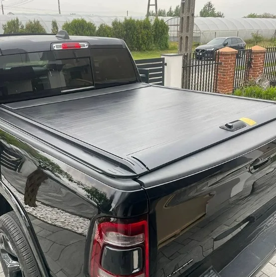 Retractable Aluminum Truck Bed Tonneau Cover Waterproof Hard Roll‑Up Pickup Truck Bed Cover For Tundra