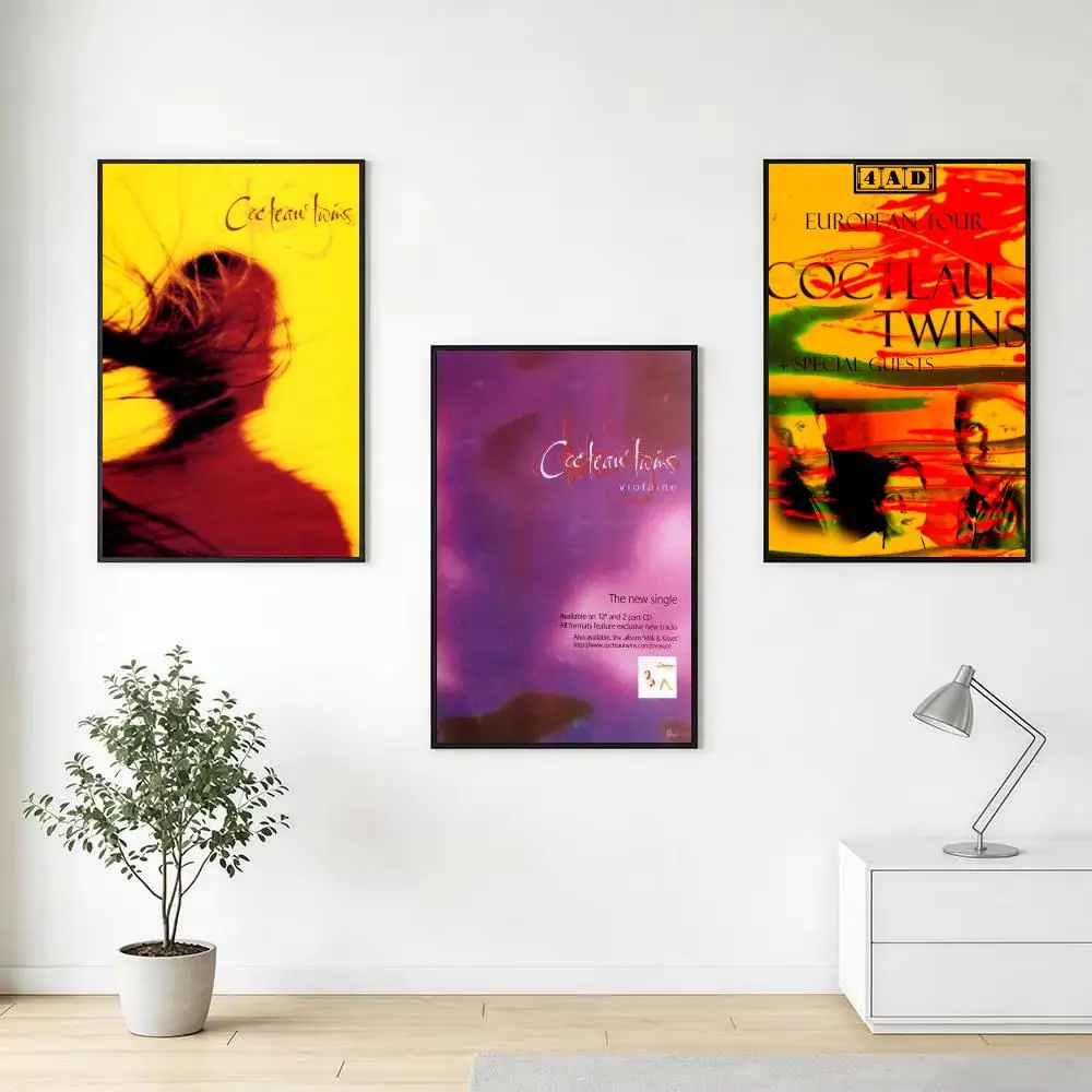 Band C-Cocteau Twins Poster Aesthetic Wall Art Canvas Poster Room Decoration Items Bedroom Decor