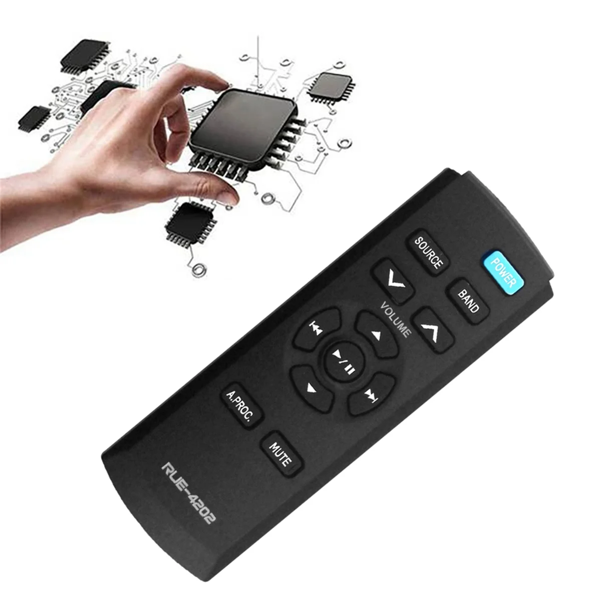 Nuovo!! RUE-4202 Sostituisci il telecomando per Alpine Car Stereo CDE-HD137BT CDE-HD138BT CDE-HD148BT CDE-164BT CDE141 UTE93DAB CDE-190R