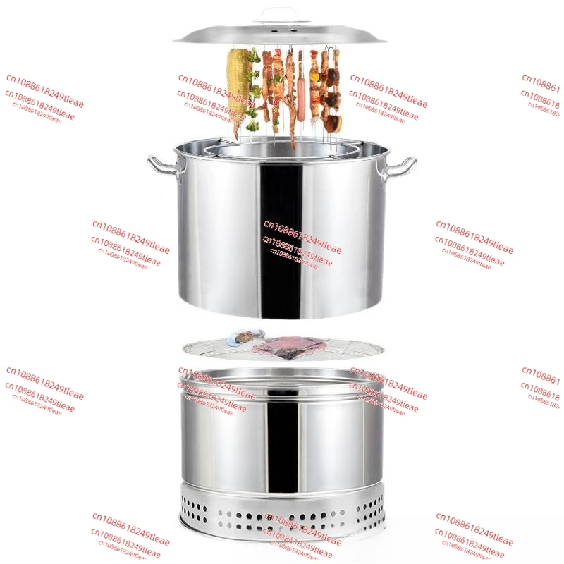 Horno tostador colgante comercial de acero inoxidable sin humo para pollo entero, pato, ganso, cordero, pierna, Shish Kebab