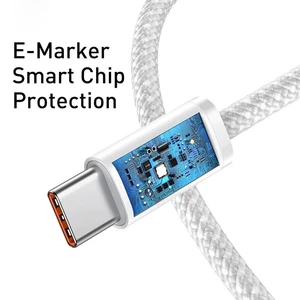 Original Type C USB-C Weaving cable, fast charging for Apple iPhone 15 Pro Max, PD 60W, accessories for Huawei, Xiaomi, Samsung 6 Main Sales Original iPhone Cable - №6