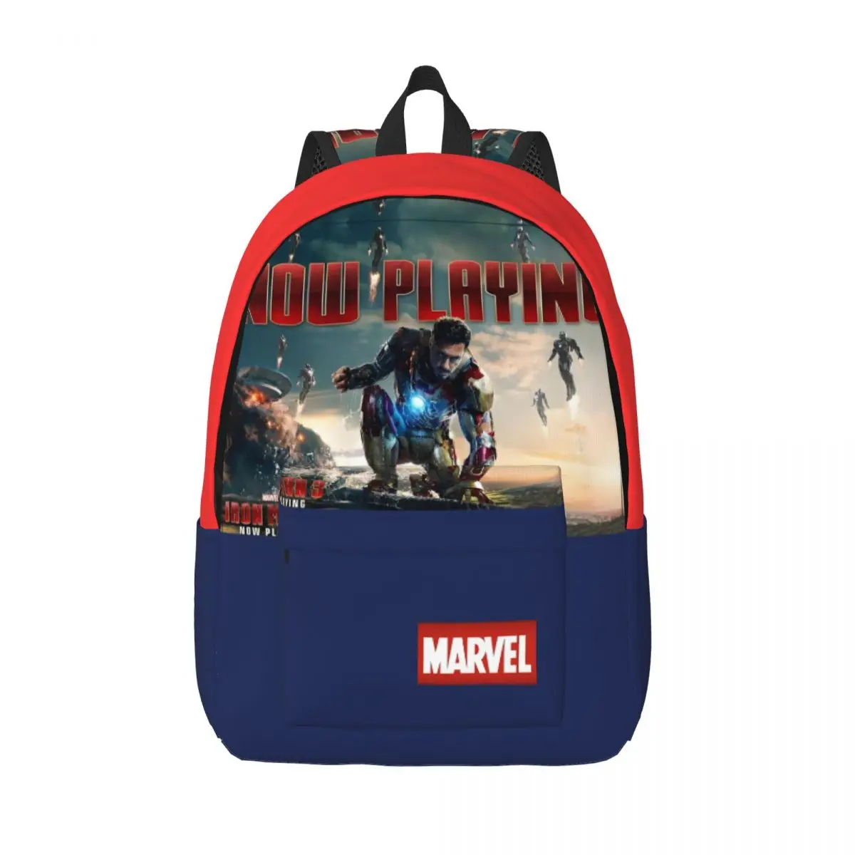 

Моющаяся Ретро сумка Железный человек на день рождения Марвел анимация Железный человек дизайн Харадзюку для девочек и мальчиков рюкзак для пеших прогулок