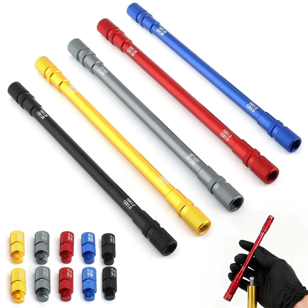 

Fork Damper Rod Bleed Tool M10x1.0 M10x1.25 M12x1.0 M12x1.25 M8 x 1.0 M14x1.0 Motorcycle Fork Bleed Repair Tool