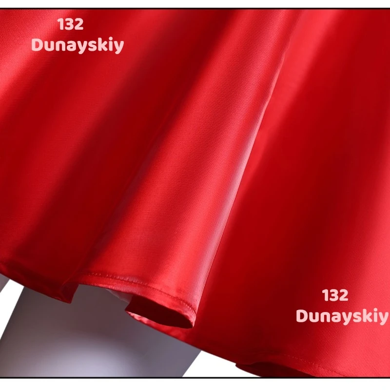 Panty Stocking Panty Anarchy Cosplay Costume Red Sparkling Dress Necklace Set Women's Ideal for Halloween Party Uniform