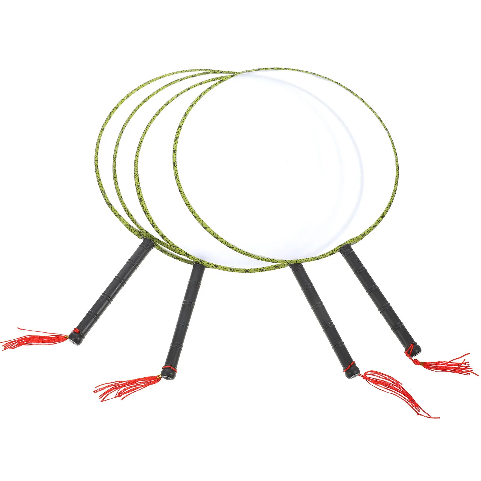 4Pcs Blank Children's Drawing Fan Spun Silk Portable DIY Painting Fan Art Craft Supplies Gift for Kids Hand Eye Coordination