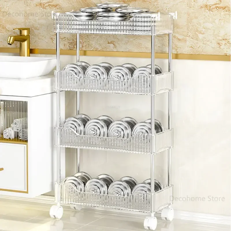 Multi-layer Iron Salon Trolleys Barber Shop Tool Cart Light Luxury Salon Furniture Home Bathroom Makeup Rack Storage Trolley