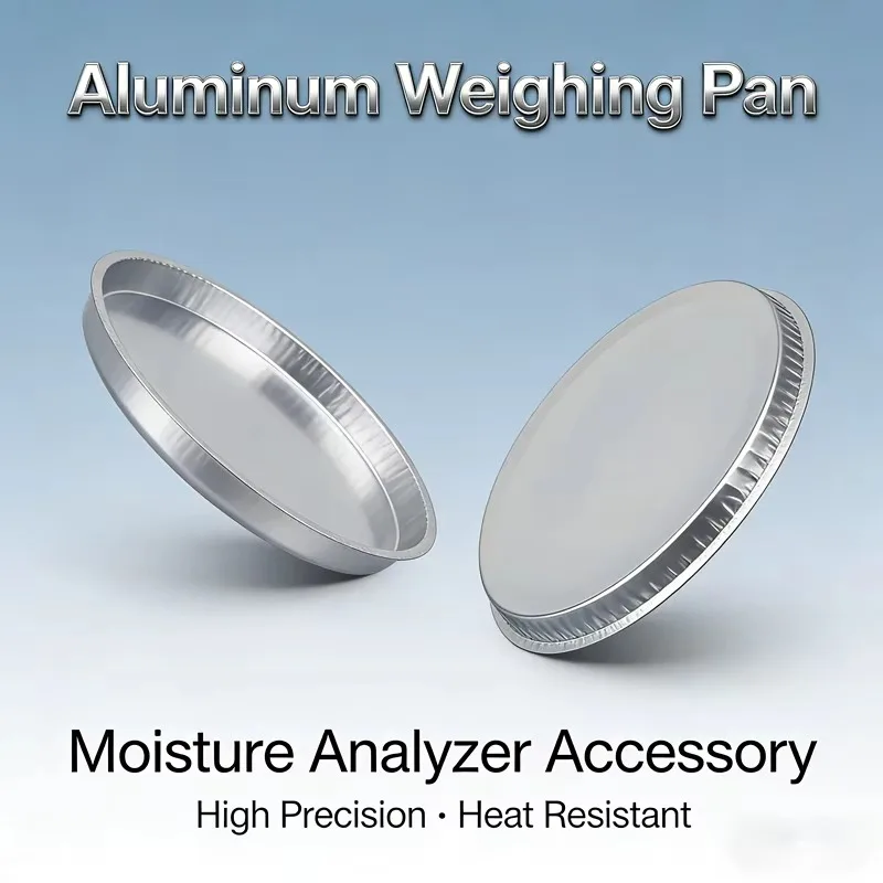 Laboratory Aluminum Foil Weighing Pan Moisture Analyzer Disposable Sample Pan Diameter 50 Pieces/Box 90MM