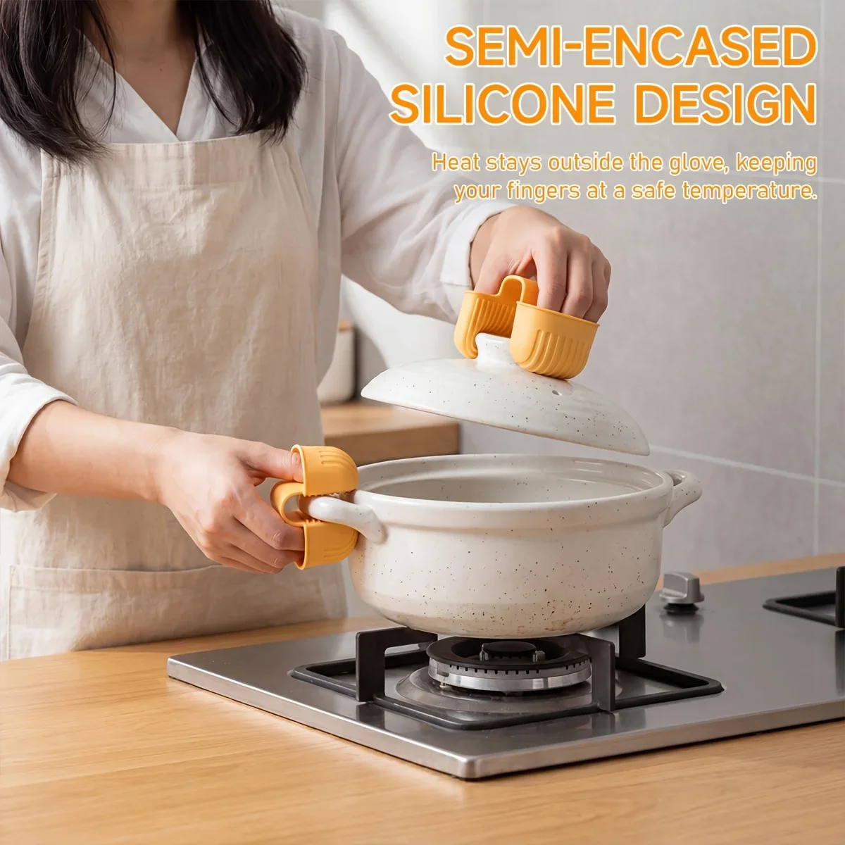 2pcs Silicone Cookware Additions for Casserole, Baking Tray, Bowls, Microwave Oven, Durable, Portable, Ideal for Kitchen, Rvs