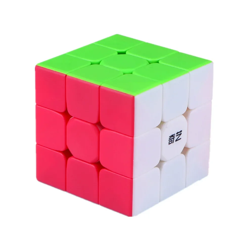 Qiyi Warrior S Magic Cube Colorful Stickerless Speed 3x3 Cube Antistress 3x3x3 Learning&Educational Puzzle Cubes Toys