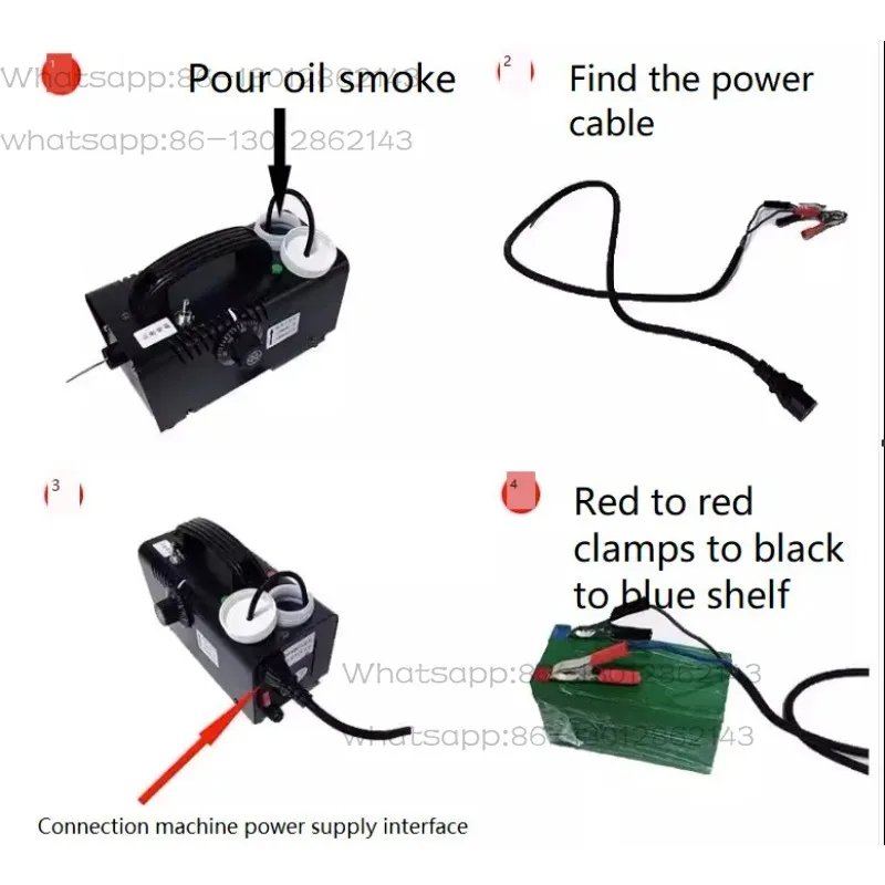 12V Low Voltage Portable Smoke Fog Machine, Vehicle-Mounted Sprayer for Outdoor Photography, No Built-in Battery