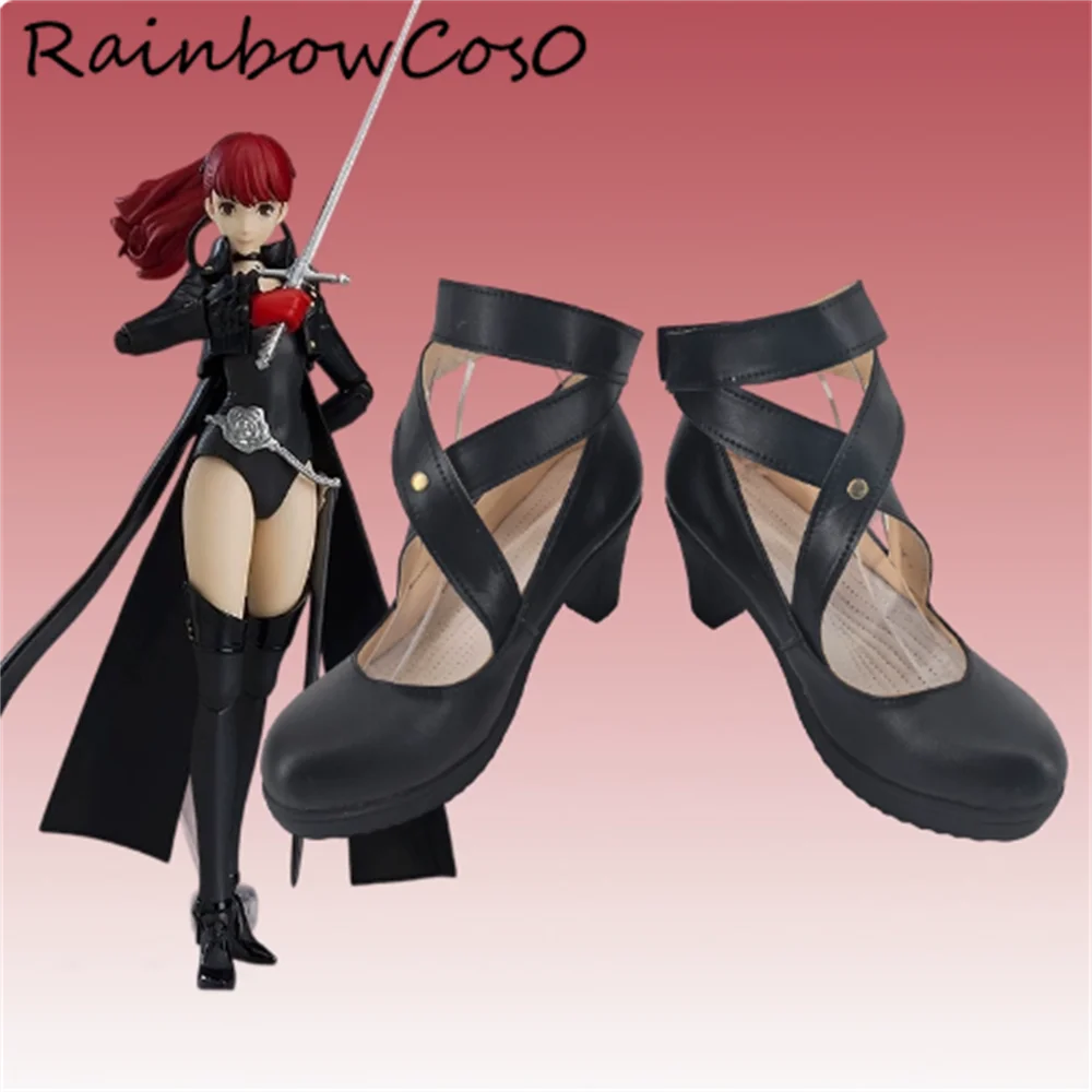 

Kasumi Yoshizawa Sumire Yoshizawa VIOLET P5 Cosplay Shoes Boots Game Anime Party Halloween RainbowCos0 W4953