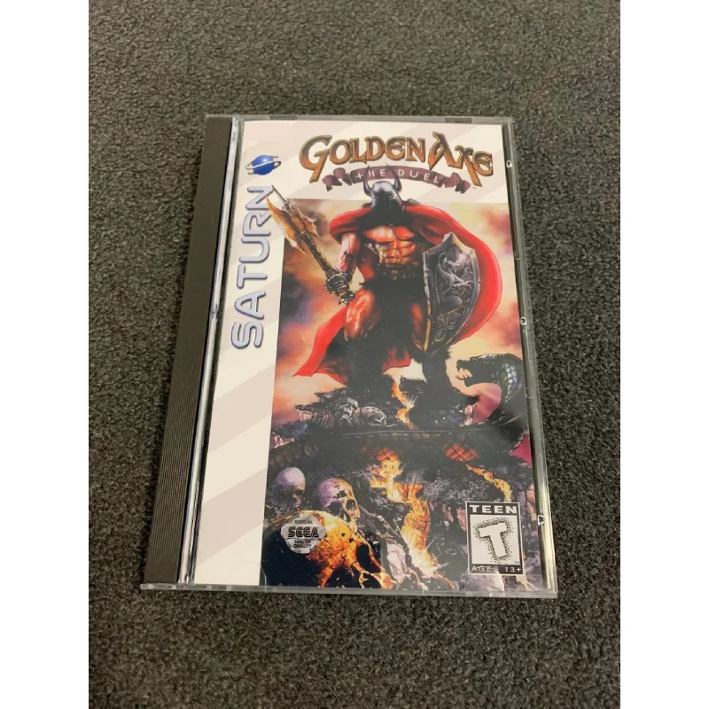 

Saturn Copy Disc Game Golden Axe With Manual Unlock SS Console Game Optical Drive Retro Video Direct Reading Game