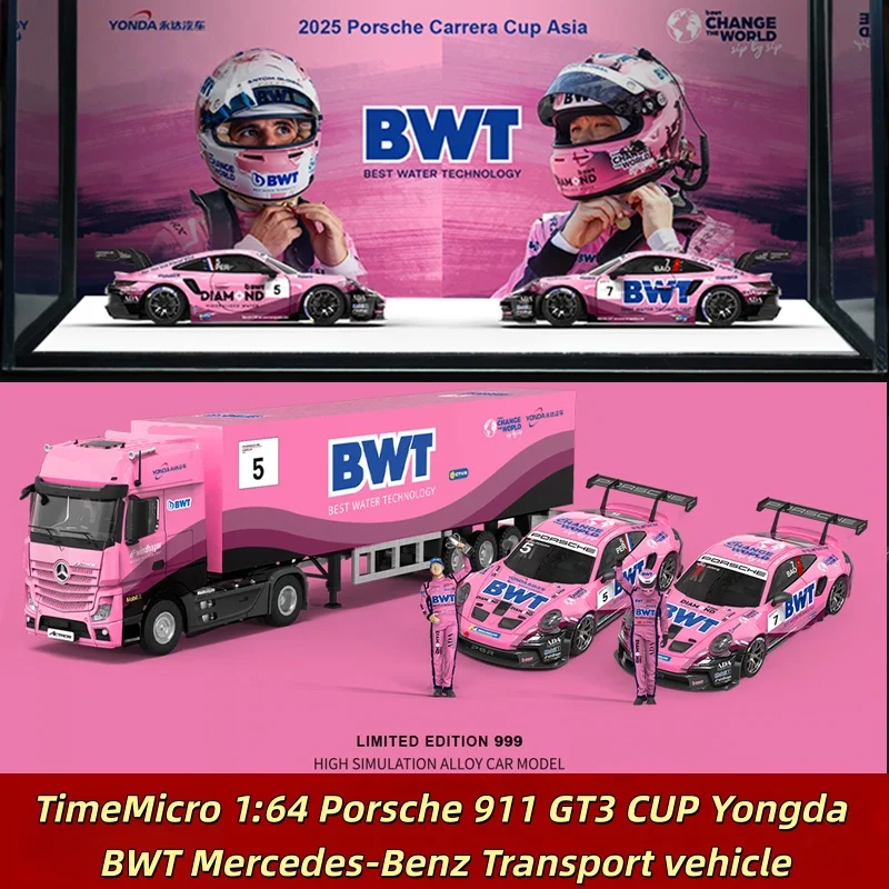 

In stock: 1:64 911 GT3 CUP transport vehicle die-casting simulation alloy car model, boys' toy, adult collectible display item.