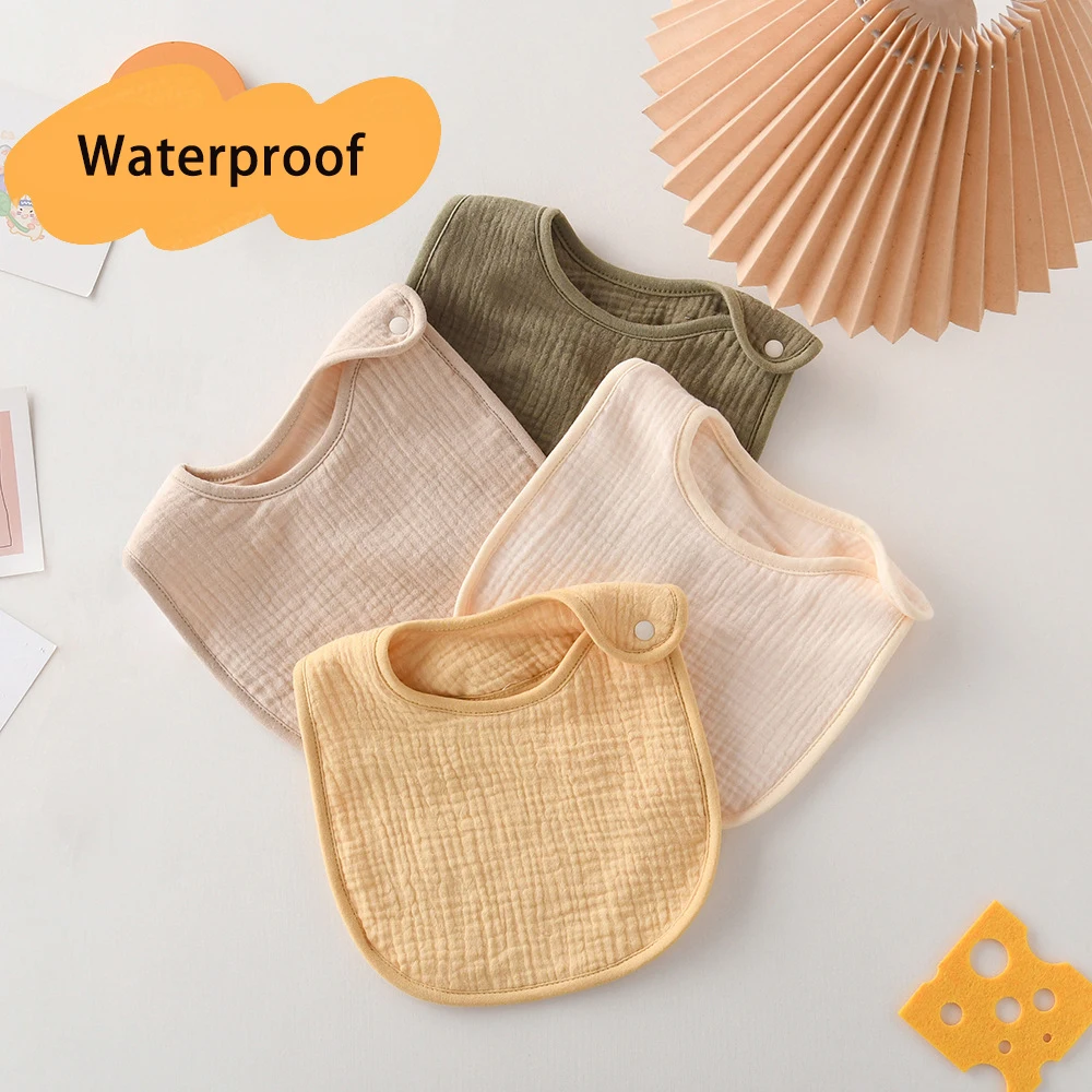 

Baby U-shaped Waterproof Feeding Drool Bib New Infants Soft Cotton Saliva Towel Gauze Burp Cloth For Newborn Toddler Kids Bibs