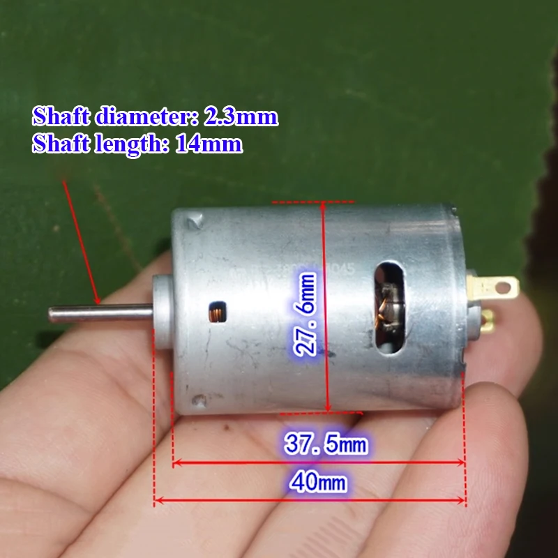 

Mabuchi RS-380SH-4045 Mini RS-380 Motor DC 6V 7.4V 9.6V 12V 26000RPM High Speed Carbon Brush Micro 28mm Electric Motor Hobby Toy