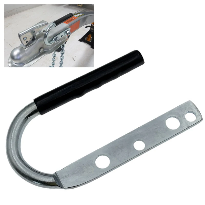 Trailer Coupler Lift Handle Galvanized Steel Connector Handle For RV Caravan Boat Motorhome Trailer Modification Accessories