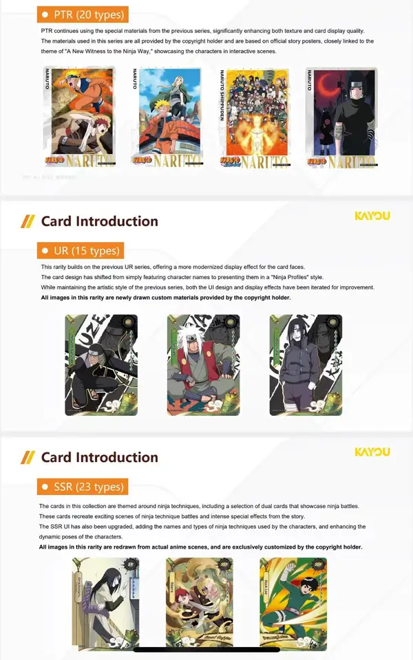 Naruto Card JIN7 T4W7 BOX English Version Genuine KAYOU
