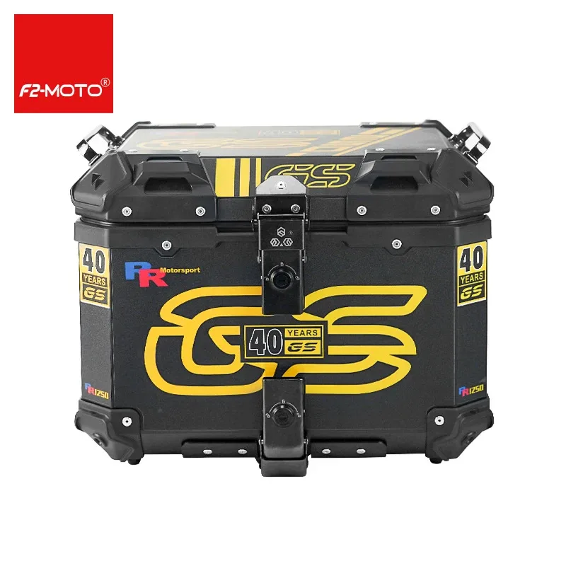 

55L Black F2-MOTO Ang Den Top Box Aluminum Box Motorcycle for Delivery