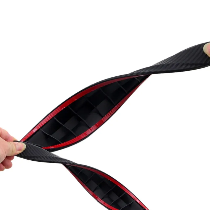 2 x Carbon Fiber Front&Rear Bumper Protector Corner Guard Scratch Sticker 16"