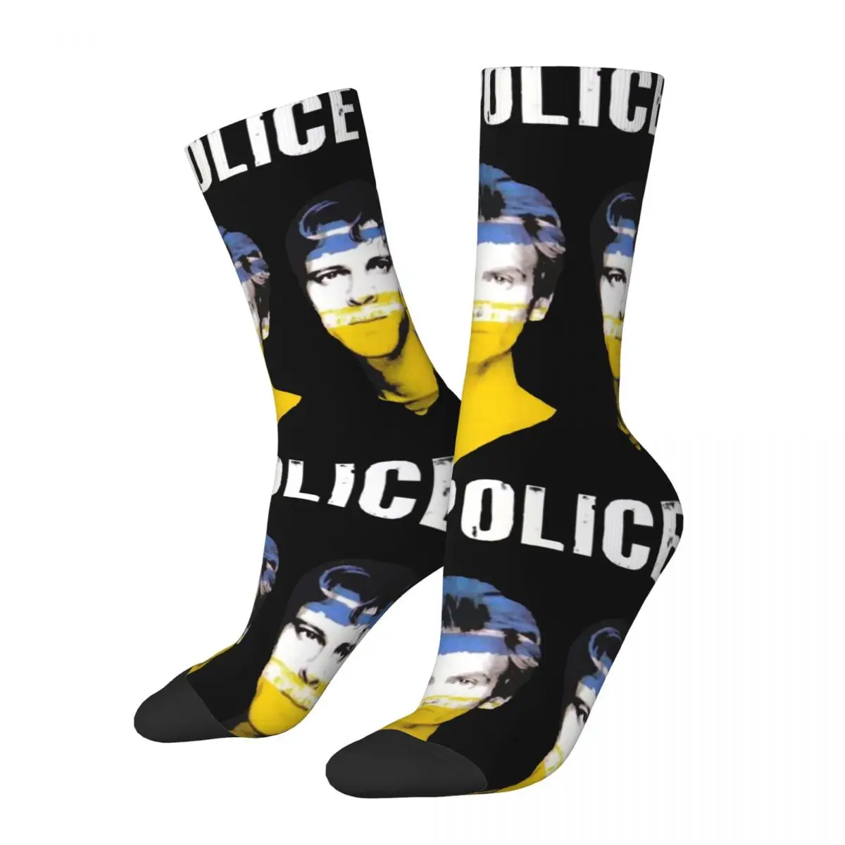 Hip Hop Retro Album Music Crazy Men's compression Socks Unisex T-The Police Band Harajuku Seamless Printed Funny Novelty Happy