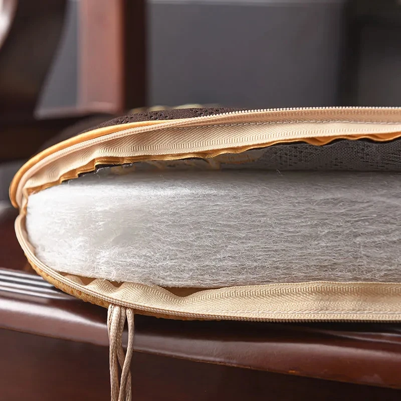 New High-end Chinese Household Dining Chair Cushion All-season Universal Anti-slip Thicken Horseshoe Shape Decoration Chair Mat