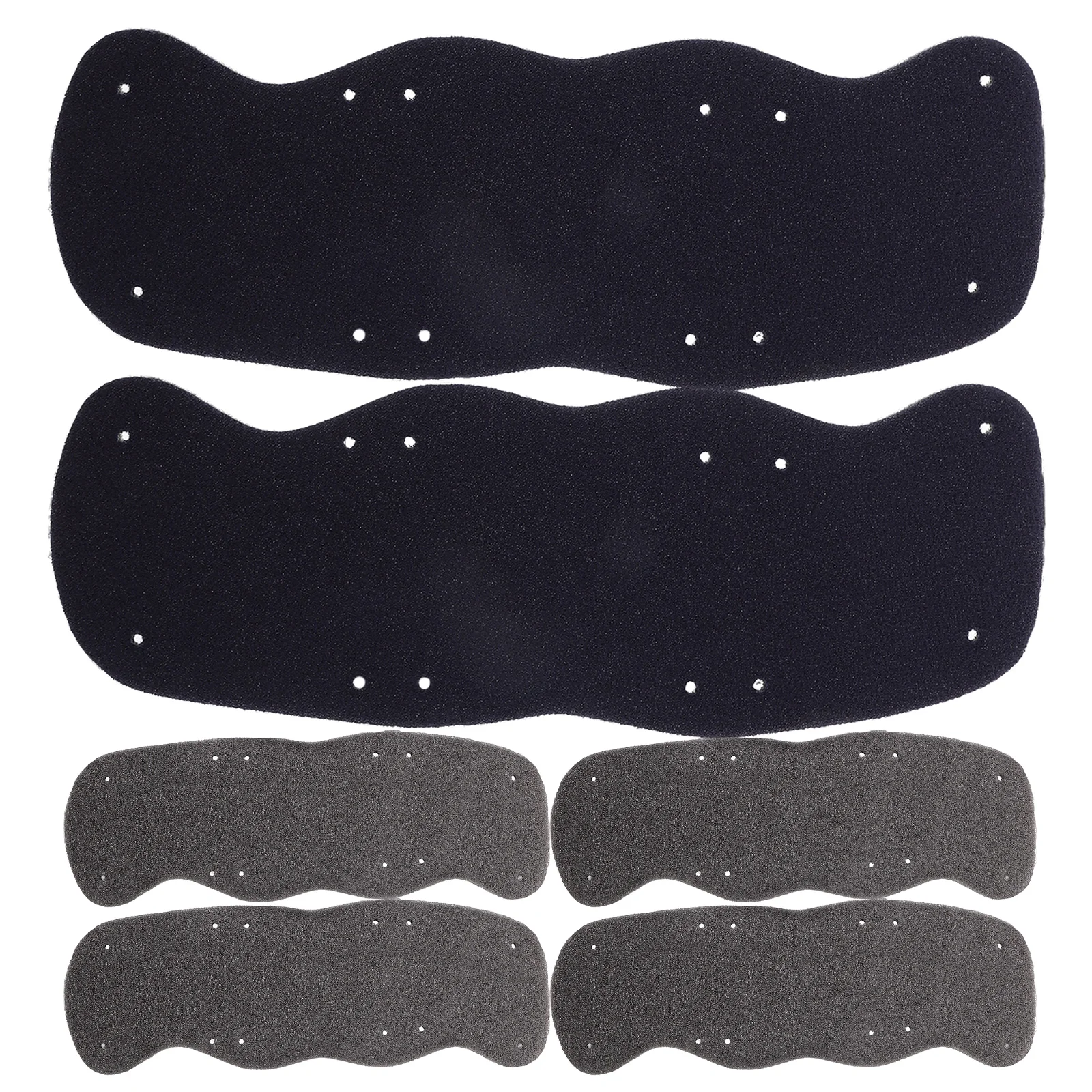 6 Pcs Hard Hat Sweat Absorbing Belt Pad Liner Replacement Hardhat Band Cotton Sweatbands Accessories Black Insert Hats