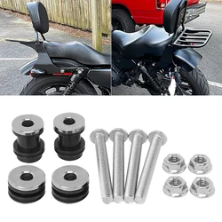 Detachable Sissy Bar Rack Backrest Docking Hardware Mounting Kit For Harley Sportster XL1200 XL883 Forty Eight 2004-later