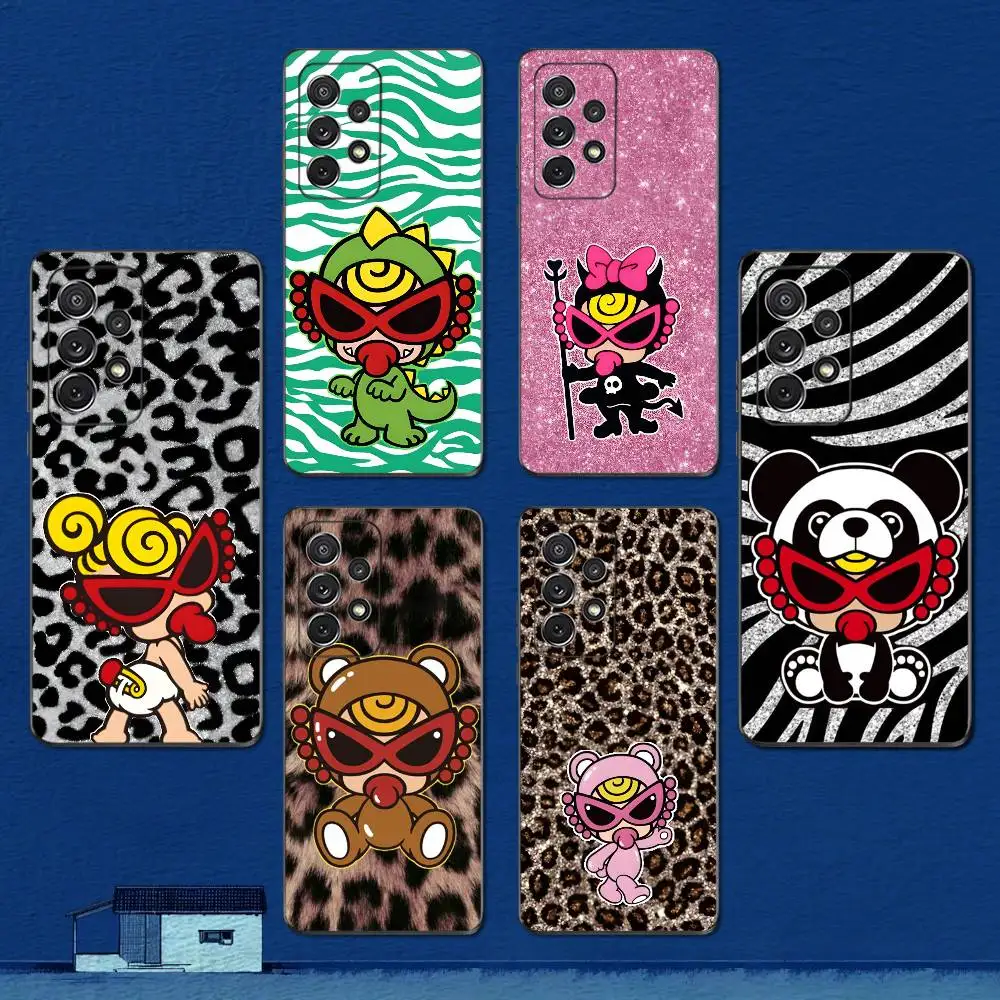 

Funny H-Hysteric Cute M-mini Phone Case For Samsung S22,S21,S20,S10,S9,S25,S24,S23,Ultra,FE,Plus,Lite,Soft Silicone Black Cover